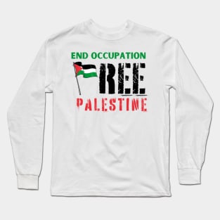 Free Palestine Long Sleeve T-Shirt